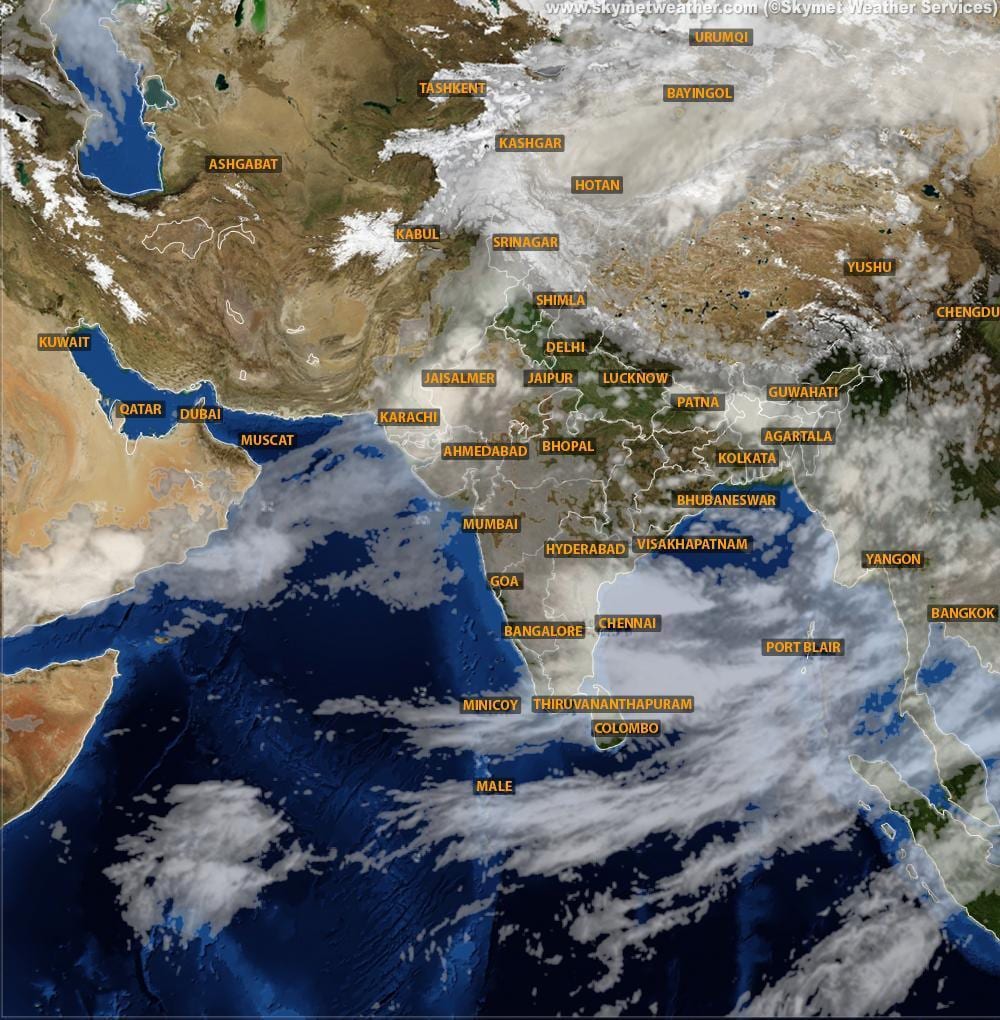 India satellitare mappa meteo