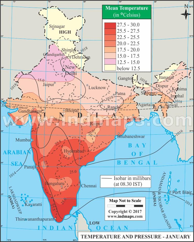 temperatura mappa India