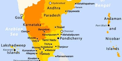 Sud India mappa