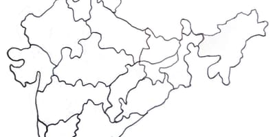 India disegno della mappa di immagini