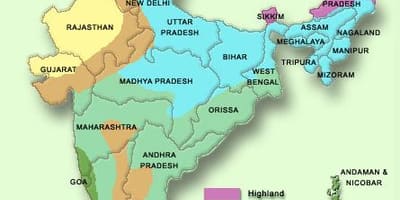 Meteo India mappa