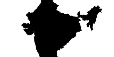 India mappa vettoriale