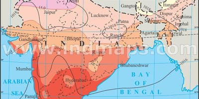 Temperatura mappa India
