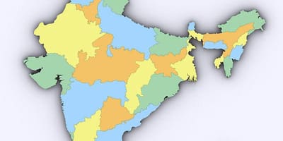 Mappa 3d India