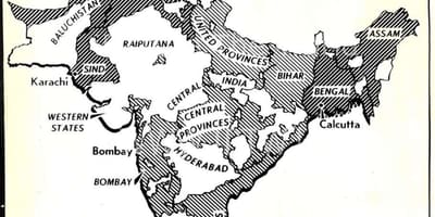 Mappa India prima del 1947