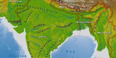 India mappa geografica
