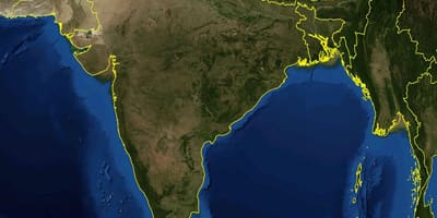 Mappa di India satellitare